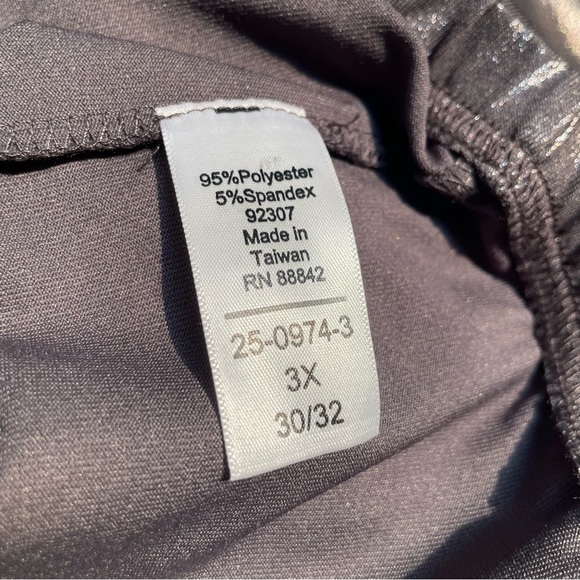 3X Roaman’s Shimmer Leggings Pants 30/32 - Picture 3 of 5